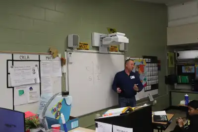 Photo of a man teaching a class